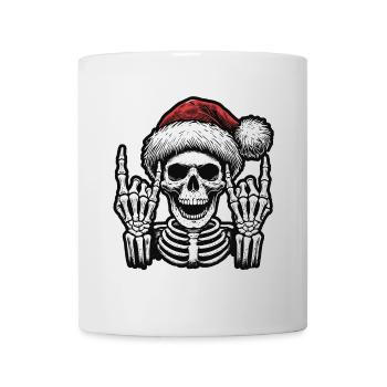 Christmas skull rocks winter - Mug - white - Front