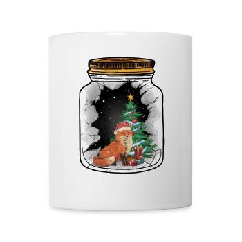 Christmas St. Nicholas Fox Santa Children - Mug - white - Front