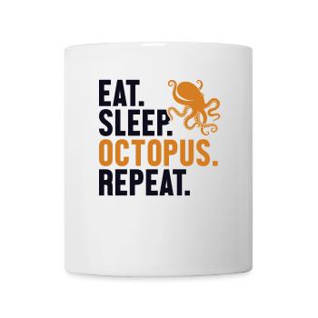 Manger Dormir Octopus Répéter Octopoda Cephalopoda - Mug blanc - blanc - Devant