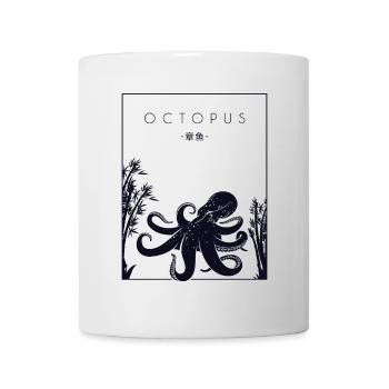 Octopus Chinese Hanzi Cephalopoda Octopodes - Mug - white - Front