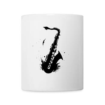 Saxophone - Mug blanc - blanc - Devant