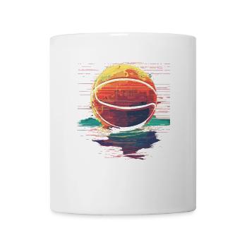 Basketball Ball Retrowave - Tasse - Weiß - Vorne