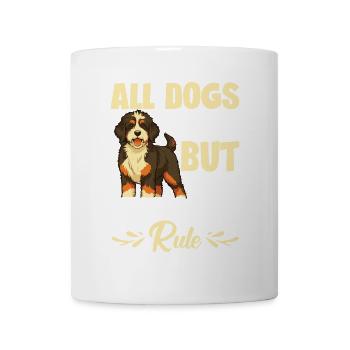 Alle Hunde Sind Cool, Aber Die Bernedoodles-regel - Tasse - Weiß - Vorne