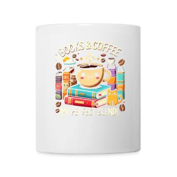 Bücher & Kaffee Meine perfekte Mischung - Tasse - Weiß - Vorne