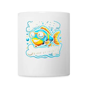 Einfach weiterschwimmen - Tasse - Weiß - Vorne