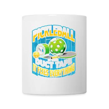 Pickleball ist wie Klebeband - es repariert alles - Tasse - Weiß - Vorne