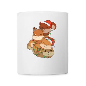 Squirrel Christmas Tree Christmas Animals - Mug - white - Front