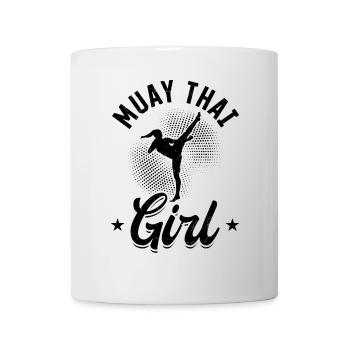 Muay Thai Fille - Mug blanc - blanc - Devant