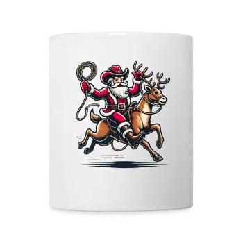 Cowboy Santa Claus Adventure - Mug - white - Front