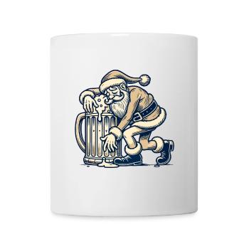 Drunk Santa Claus with beer mug - Mug - white - Front