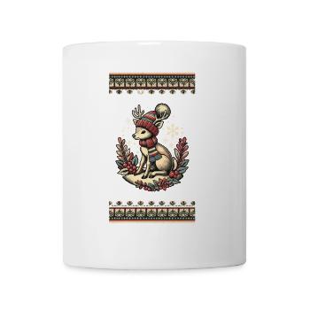 Un design vintage envoûtant pour Noël - Mug blanc - blanc - Devant