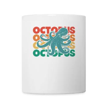 Octopus Retro Text Octopoda Cephalopoda Octopodes - Mug - white - Front