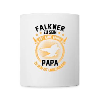 Falkner ist ein Ehre Beizjagd Falknerei - Tasse - Weiß - Vorne