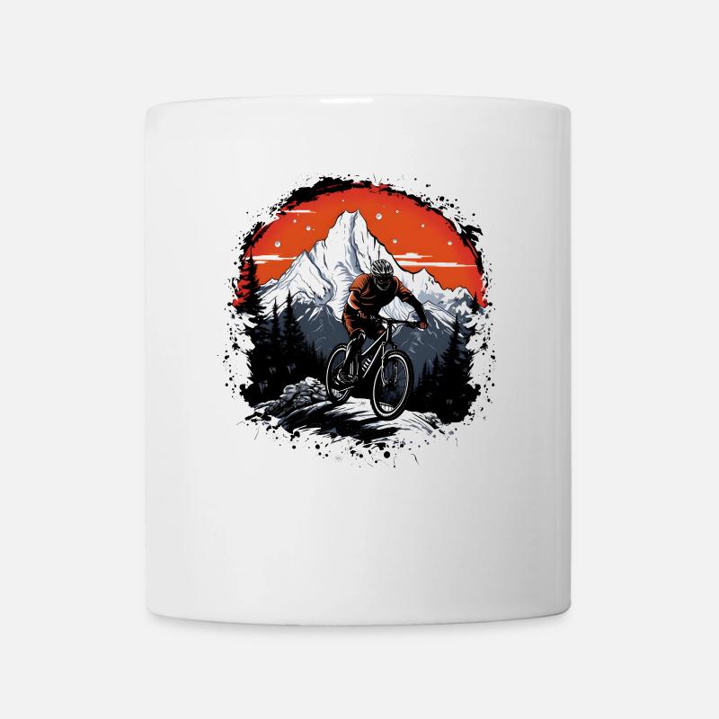 Mountainbiken - Tasse - Weiß