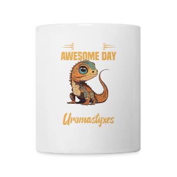 C’est un grand jour pour obtenir plus d’uromastyx - Mug blanc - blanc - Devant