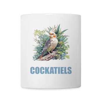 Cockatiel Nymphensittiche Nymphensittich - Tasse - Weiß - Vorne
