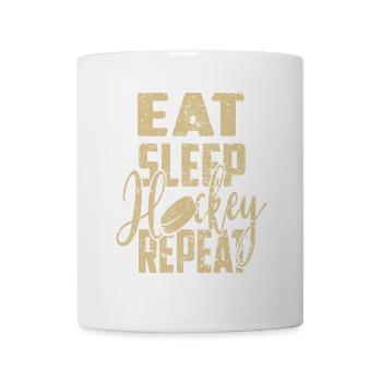 Eat Sleep Hockey Repeat - Mug - white - Front