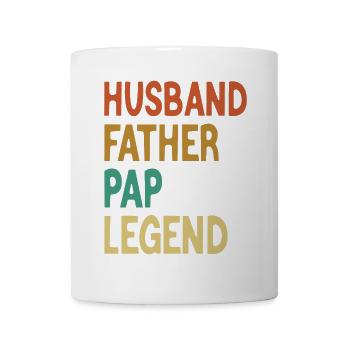 Mari Père Papa Légende Fête des Pères - Mug blanc - blanc - Devant