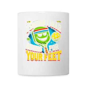 Ich schwöre, ich habe auf deine Füße gezielt - Tasse - Weiß - Vorne