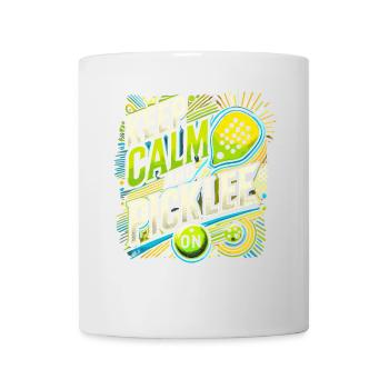 Ruhig bleiben und weitergurken - Tasse - Weiß - Vorne