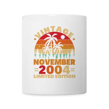 November 2004 Retro Vintage Geburtstagsgeschenk - Tasse - Weiß - Vorne
