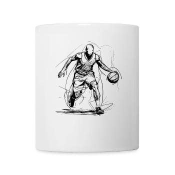 Basketball Player Line Art - Mug - white - Front
