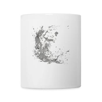 Golfer Zeichnung - Tasse - Weiß - Vorne