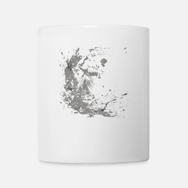 Golfer Zeichnung - Tasse - Weiß