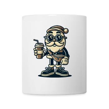 Snob Santa Claus Cool With Drink - Mug - white - Front