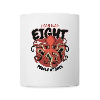 Peut gifler huit personnes à la fois Octopodes Octopoda - Mug blanc - blanc - Devant
