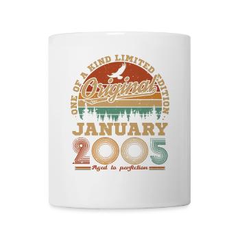 20 Years Birthday Gift Born In January 2005 - Mug - white - Front