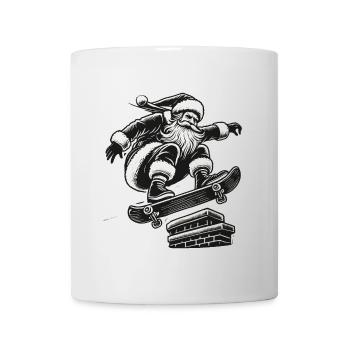 Christmas Santa Skateboard Streetwear Style - Mug - white - Front