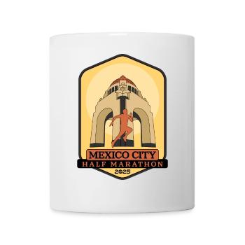 Mexico City - Halbmarathon – 2025 - Tasse - Weiß - Vorne