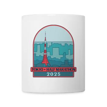 Tokyo - Semi-marathon – 2025 - Mug blanc - blanc - Devant