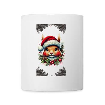 Merry Christmas Squirrel Artwork - Mug - white - Front