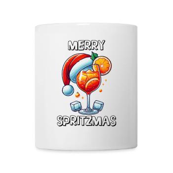 Frohe Spritzmas Lustiger Urlaub Cocktail Weihnachten - Tasse - Weiß - Vorne