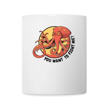 You Want To Fight Me Octopodes Octopoda - Mug - white - Front