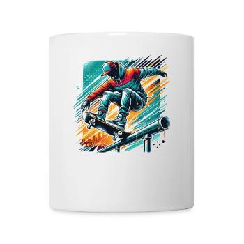 Skater on the Skateboarder Design Skatebording - Mug - white - Front