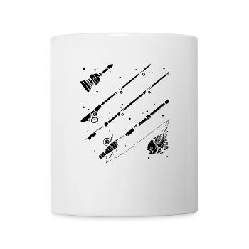 Graphique de pêche - Mug blanc - blanc - Devant