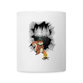 Forest Dwellers Squirrels Campfire Fairy Tale - Mug - white - Front