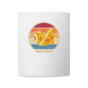 Retro Maker Queso Cheesemonger Lover Gouda Cheese - Mug - white - Front