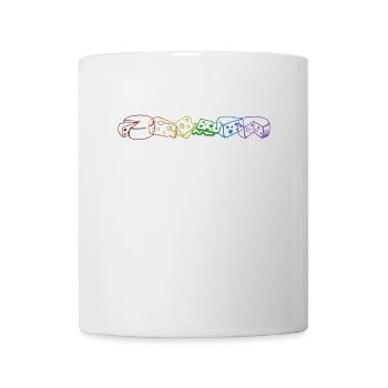 Gouda LGBT Rainbow Cheesemonger Maker Queso Gouda - Mug - white - Front