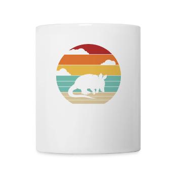 Rétro Fée Rose Chlamyphoridae Cingulata Lover - Mug blanc - blanc - Devant