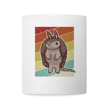 Rétro Fée Rose Chlamyphoridae Cingulata Lover - Mug blanc - blanc - Devant