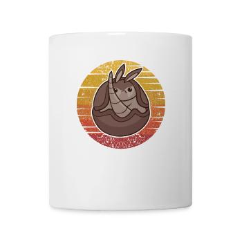 Rétro Fée Rose Chlamyphoridae Cingulata Lover - Mug blanc - blanc - Devant