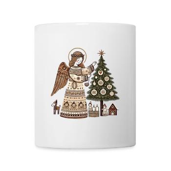 Weihnachtlicher Engel Mit Skandinavischem Charme - Tasse - Weiß - Vorne