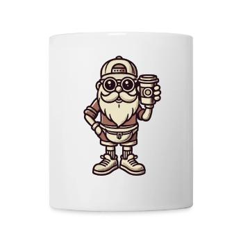 Snob Santa Claus With Coffee Cool - Mug - white - Front