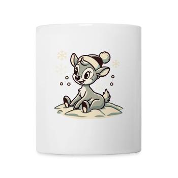 Vintage Design Christmas Cute Cute Reindeer - Mug - white - Front