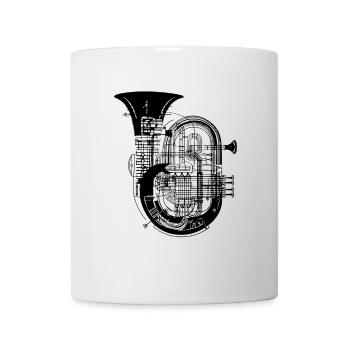 Tuba - Mug - white - Front
