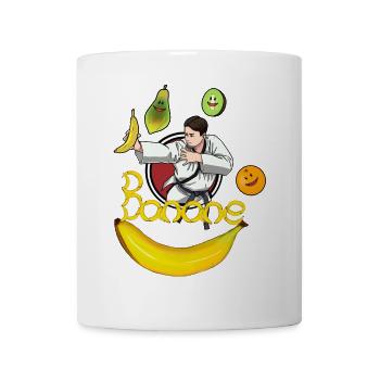 Karate Judo Fruit Banana Banana Foxes - Mug - white - Front